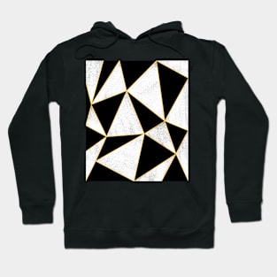 Black and White Pattern Yellow lines. Hoodie